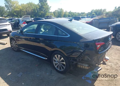 2016 Hyundai Sonata Sport z USA, uszkodzony, nr VIN 5NPE34AF6GH298977